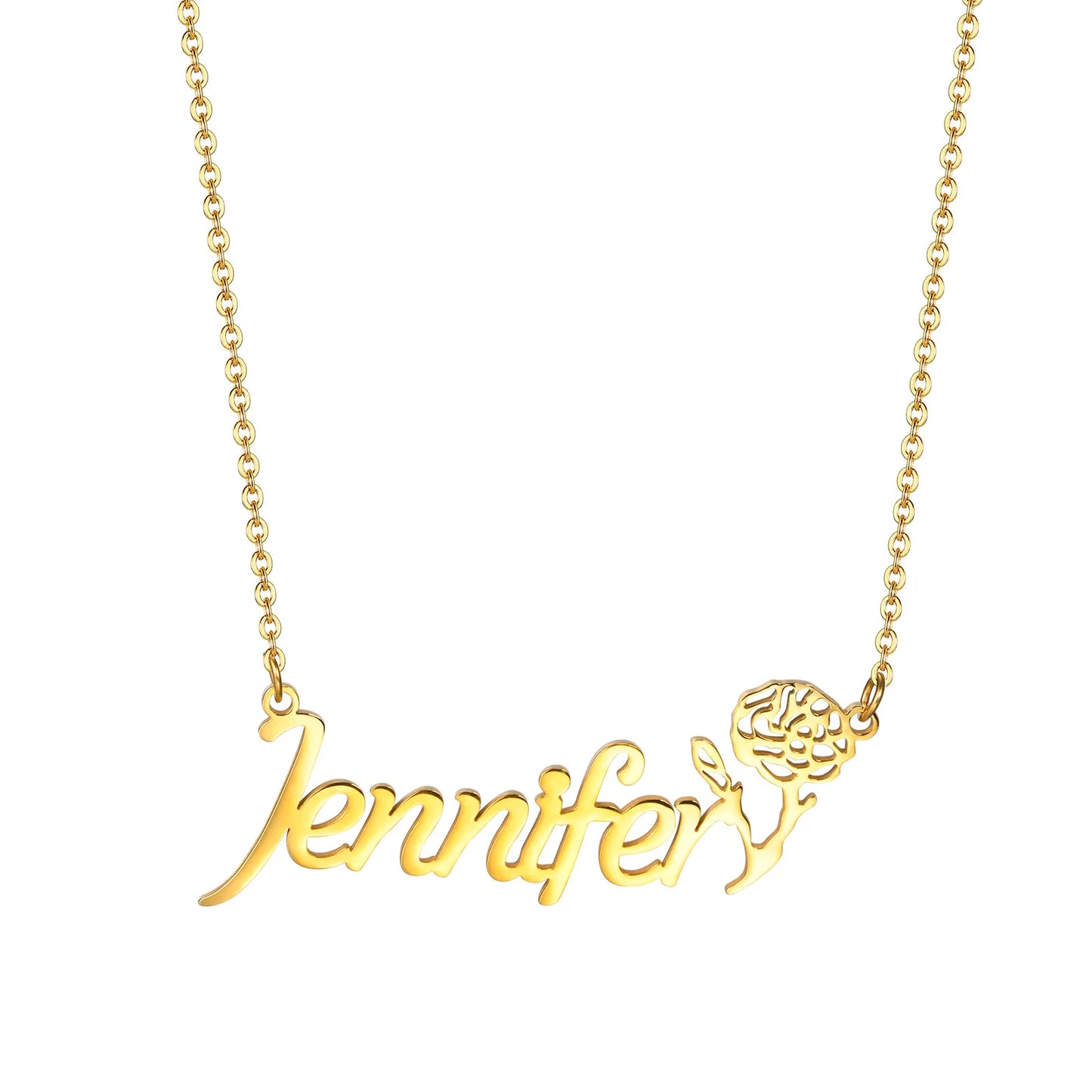 Custom Name Necklaces for Girls Boys (BABY), Stainless Steel