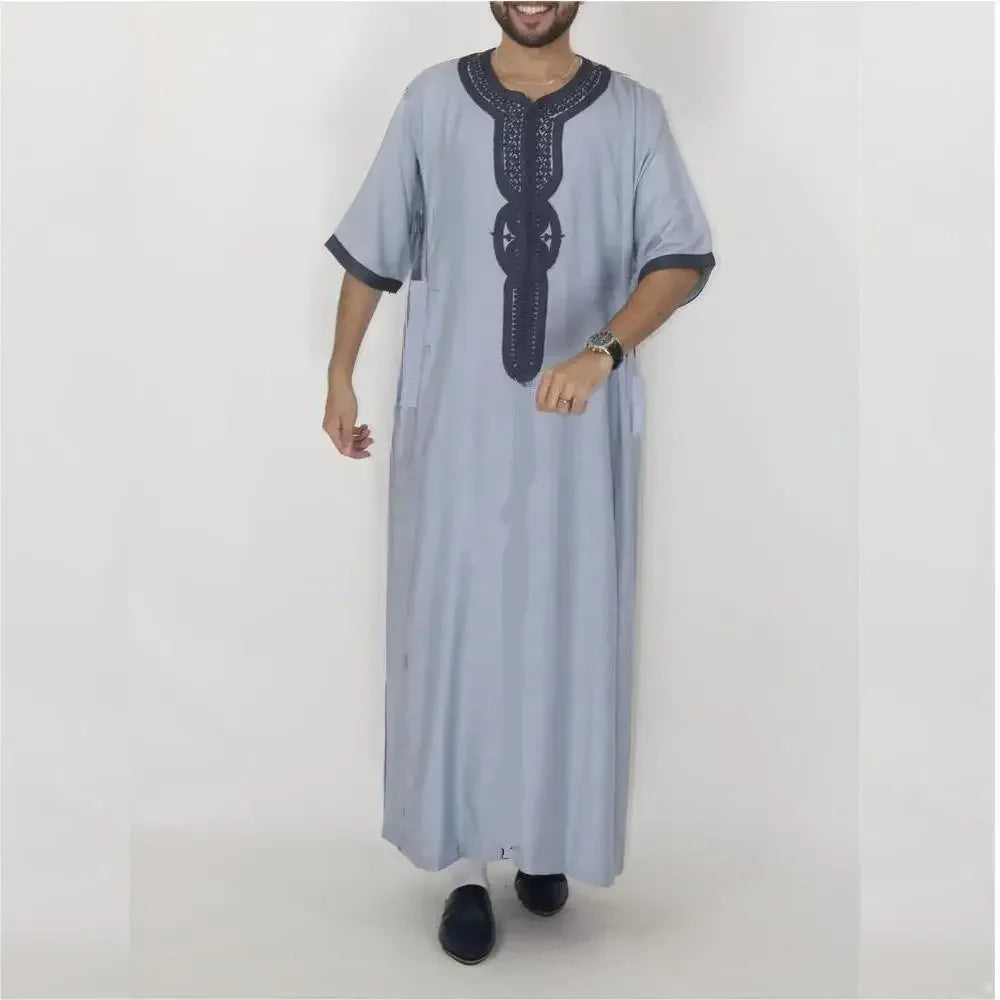 Eid cloth 2025 Men Arab Muslim Fashion Islamic Clothing Men