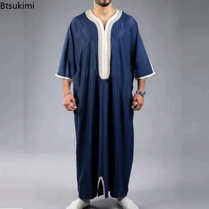 Eid cloth 2025 Men Arab Muslim Fashion Islamic Clothing Men