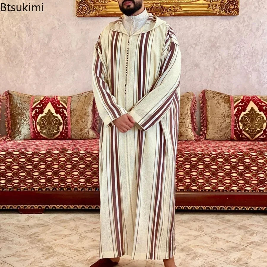 Eid cloth 2025 Men Arab Muslim Fashion Islamic Clothing Men