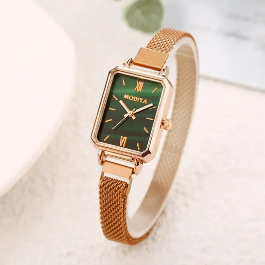 Gold Mesh Luxury Women Watches