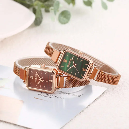 Gold Mesh Luxury Women Watches