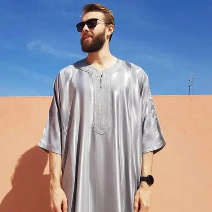 Eid cloth 2025 Men Arab Muslim Fashion Islamic Clothing Men